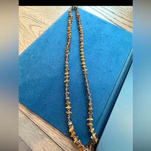 Tiger’s eye chip bead necklace